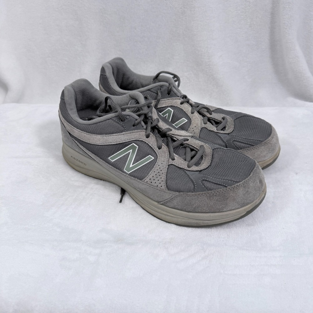 New Balance 877 Shoes Mens 10.5 2E Gray Athletic Running Sneaker MW877GT